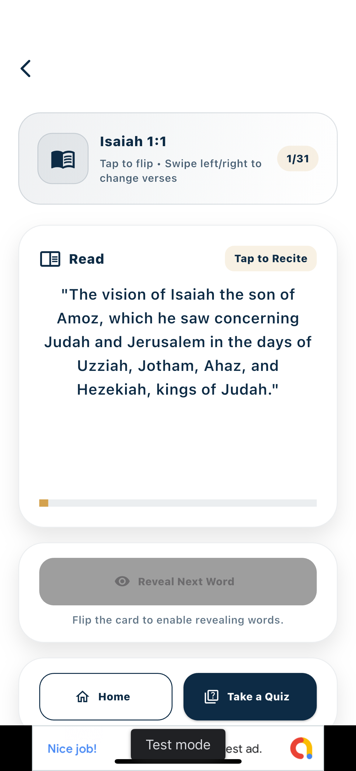 Quiz Screen