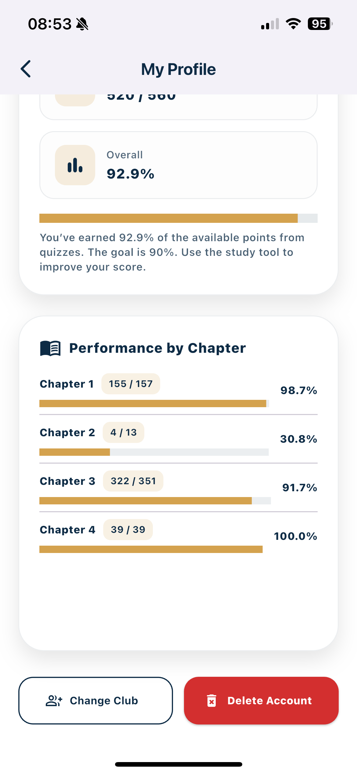 Chapter Selection Screen